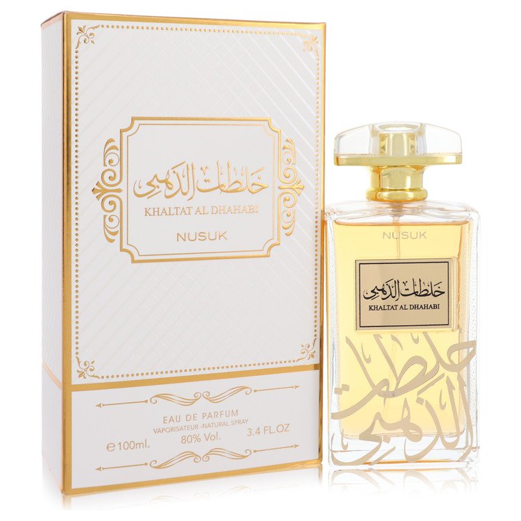 Khaltat Al Dhahabi Eau De Parfum Spray (יוניסקס) מאת Nusuk | משלוח חינם לבית ♕ | קומסטיקס ייבוא מקביל