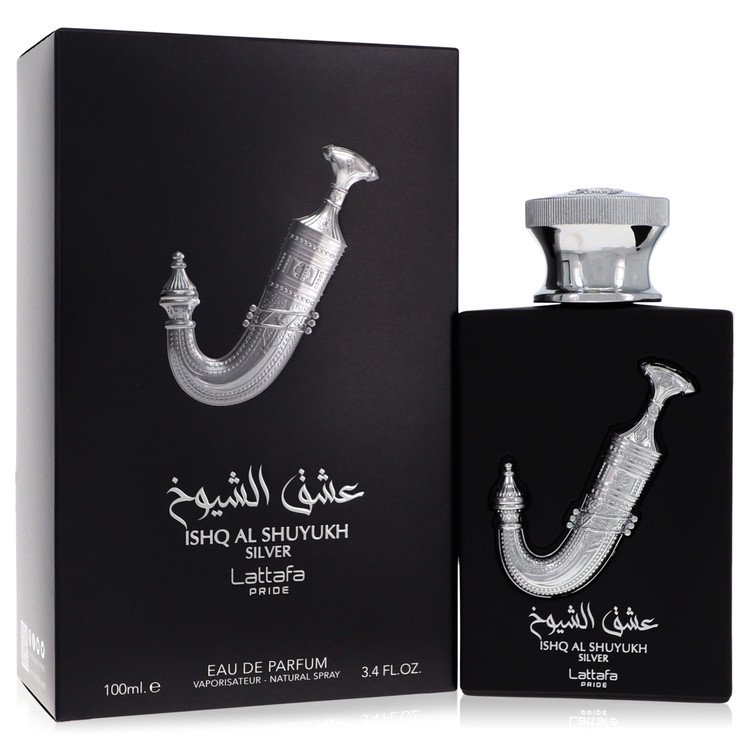 Lattafa Pride Ishq Al Shuyukh Silver Eau De Parfum Spray (יוניסקס) מאת Lattafa | משלוח חינם לבית ♕ | קומסטיקס ייבוא מקביל