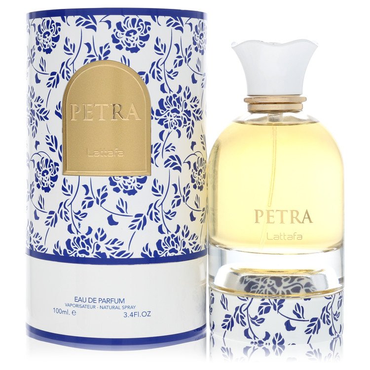 Lattafa Petra Eau De Parfum Spray (יוניסקס) מאת Lattafa | משלוח חינם לבית ♕ | קומסטיקס ייבוא מקביל