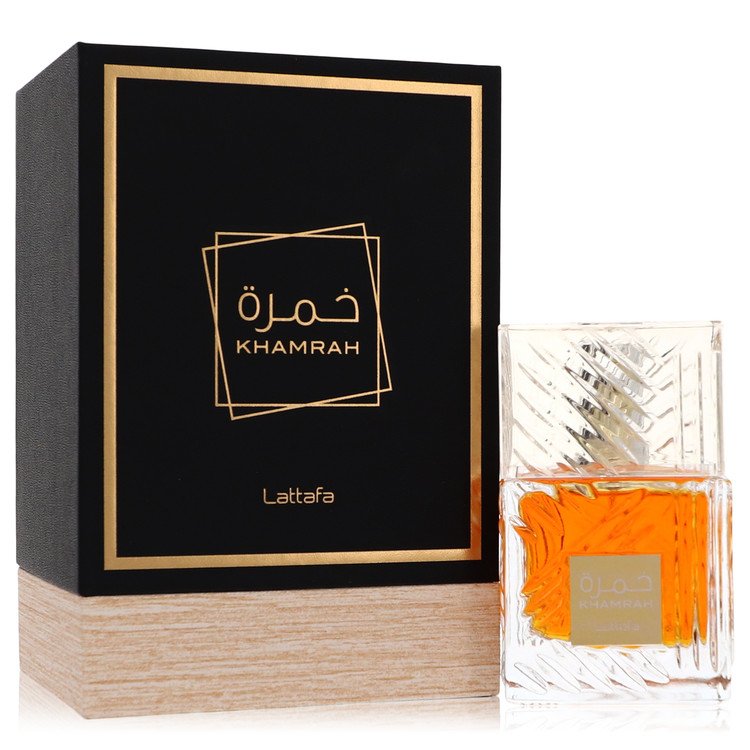 Lattafa Khamrah Eau De Parfum Spray (יוניסקס) מאת Lattafa | משלוח חינם לבית ♕ | קומסטיקס ייבוא מקביל