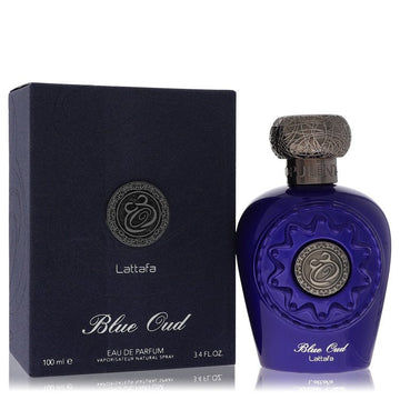 Lattafa Blue Oud Eau De Parfum Spray (יוניסקס) מאת Lattafa | משלוח חינם לבית ♕ | קומסטיקס ייבוא מקביל