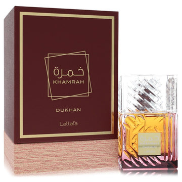 Lattafa Khamrah Dukhan Eau De Parfum Spray (יוניסקס) מאת Lattafa | משלוח חינם לבית ♕ | קומסטיקס ייבוא מקביל