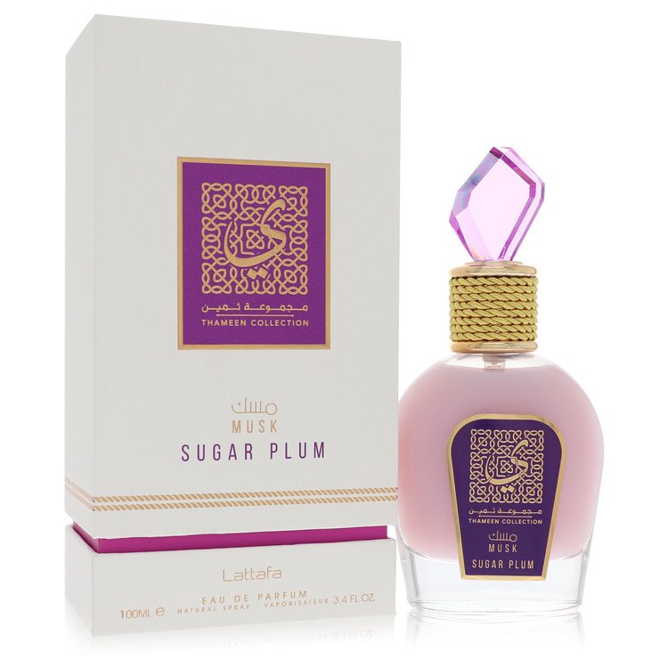 Lattafa Musk Sugar Plum Eau De Parfum Spray (יוניסקס) מאת Lattafa | משלוח חינם לבית ♕ | קומסטיקס ייבוא מקביל