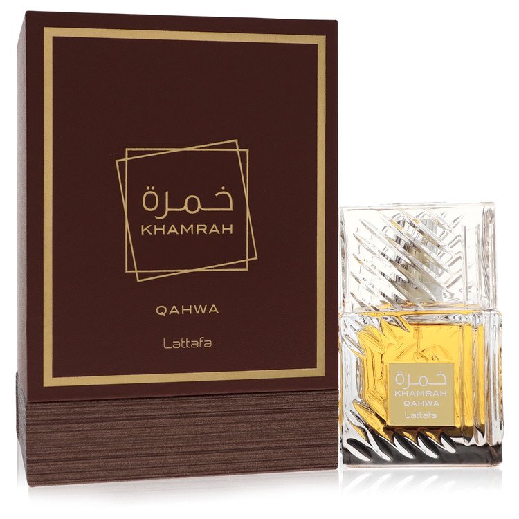 Lattafa Khamrah Qahwa Eau De Parfum Spray (יוניסקס) מאת Lattafa | משלוח חינם לבית ♕ | קומסטיקס ייבוא מקביל