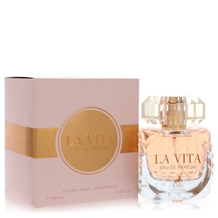 La Vita Eau De Parfum Spray By Maison Alhambra | משלוח חינם לבית ♕ | קומסטיקס ייבוא מקביל