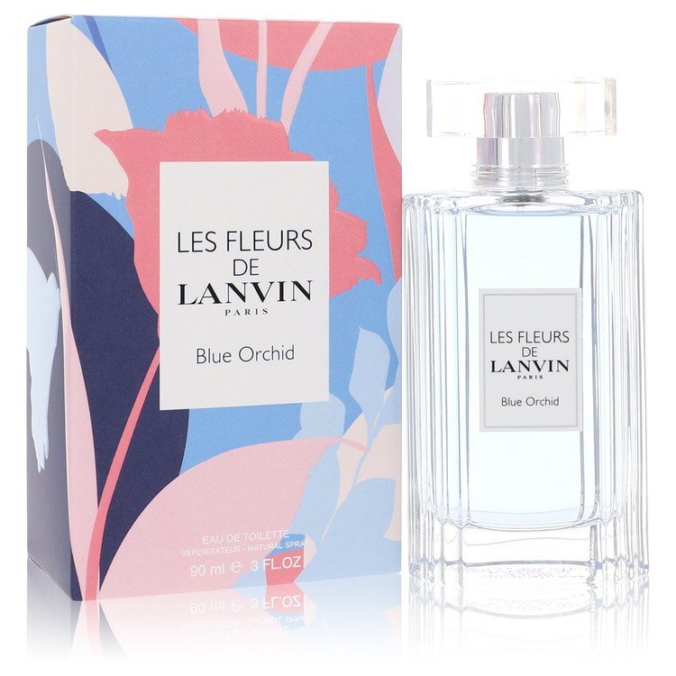 Les Fleurs De Lanvin Blue Orchid Eau De Toilette Spray By Lanvin | משלוח חינם לבית ♕ | קומסטיקס ייבוא מקביל
