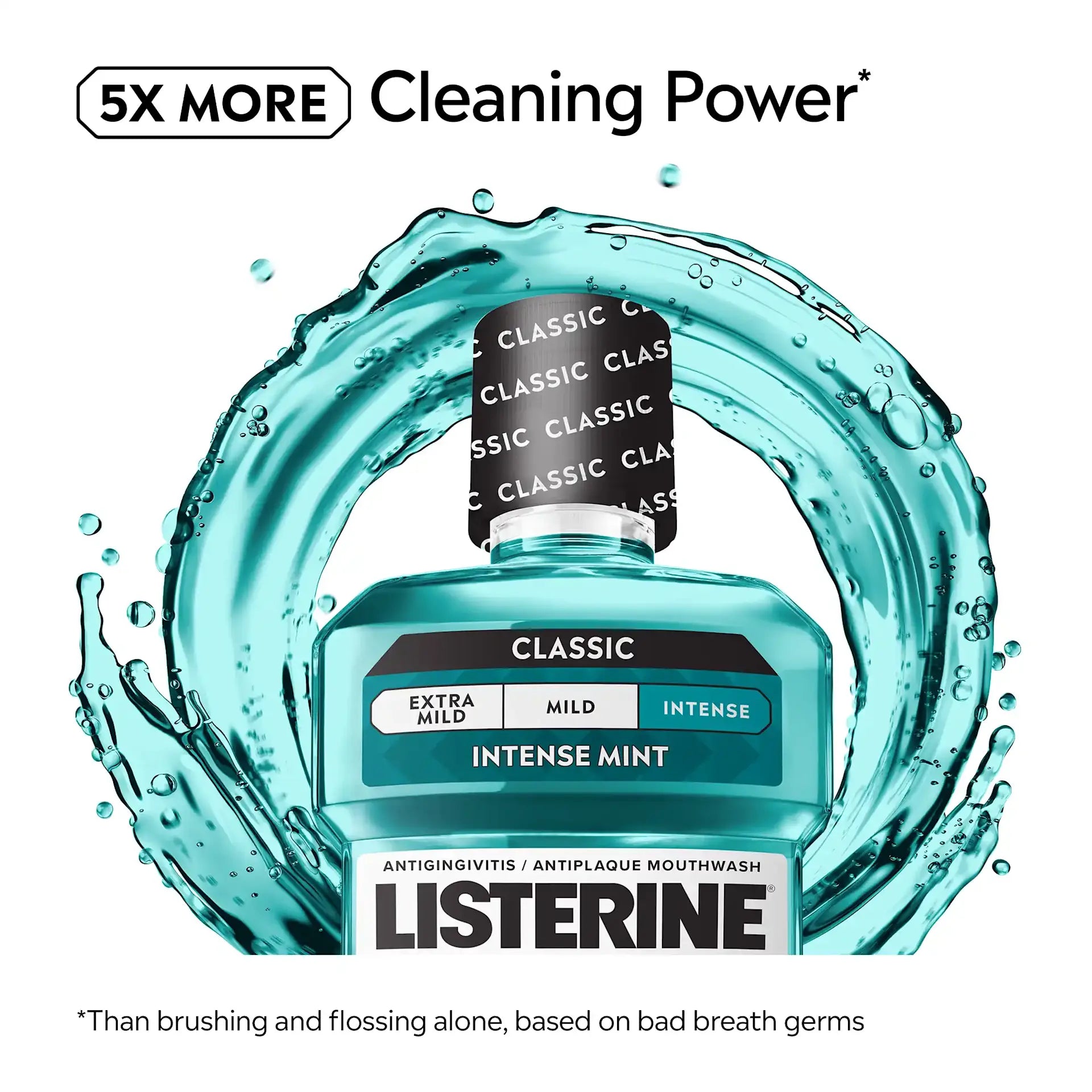 Listerine | ליסטרין - Cool Mint Mild Taste | שטיפת פה ללא אלכוהול בטעם מעודן (500 מ"ל)