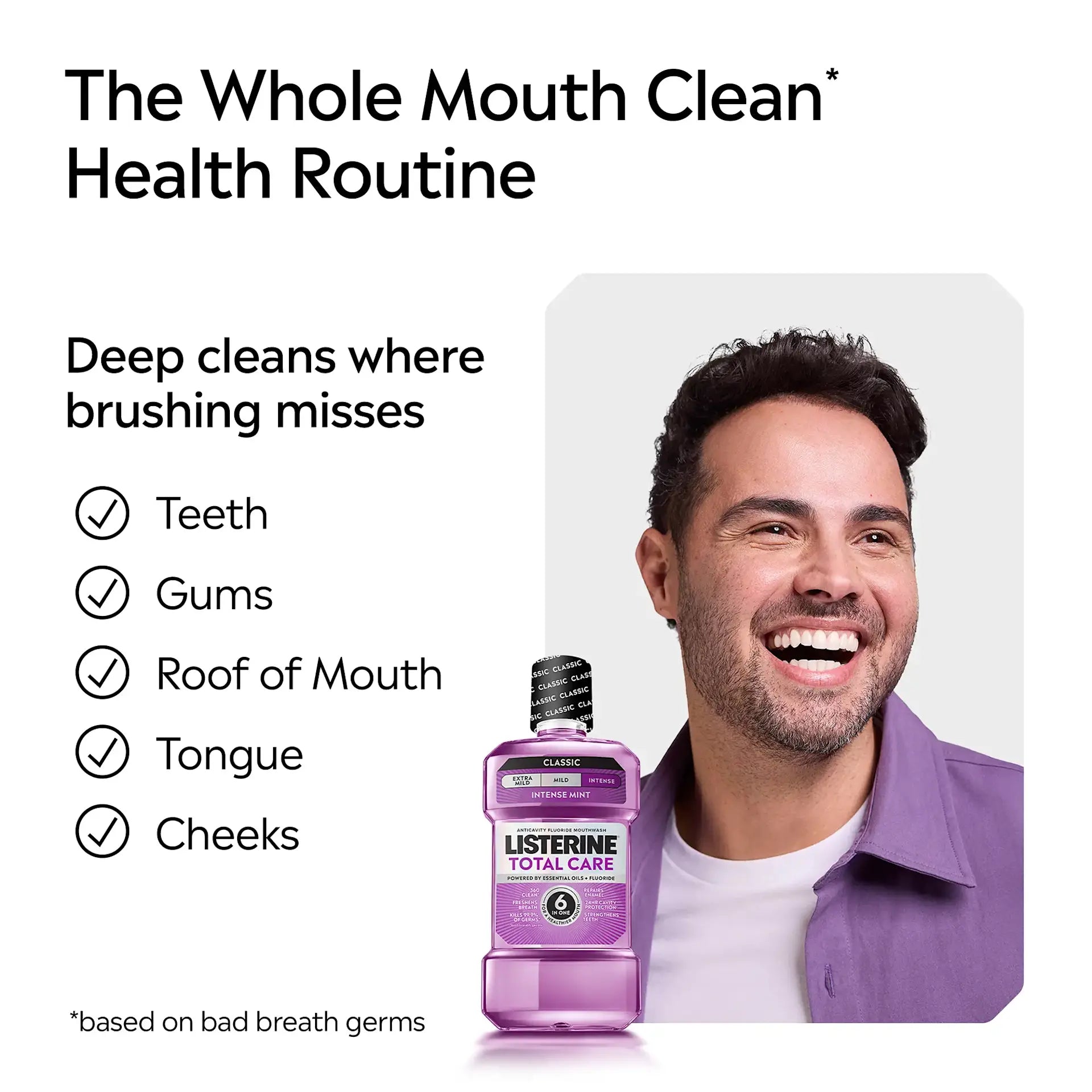 Listerine | ליסטרין - Total Care | שטיפת פה טוטאל קר 6 יתרונות במוצר אחד (500 מ"ל)
