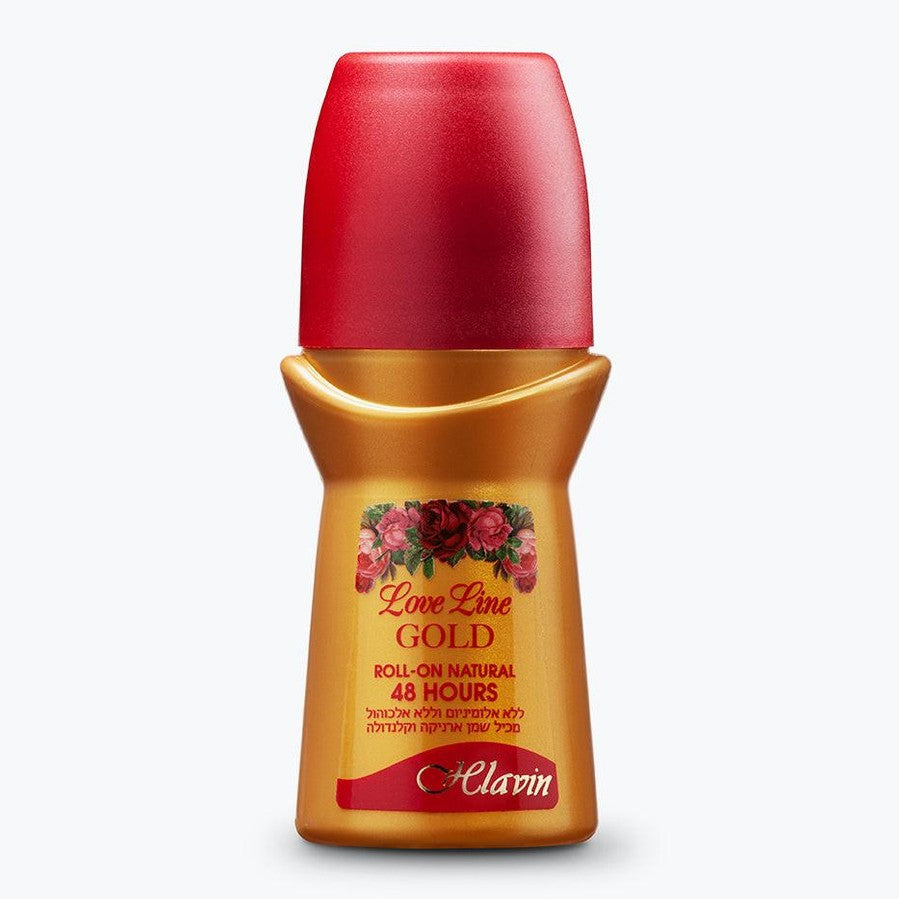 דאודורנט רול-און Love Line Gold - הגנה מושלמת לאורך כל היום - Helavin | חלאבין (60 מ"ל).