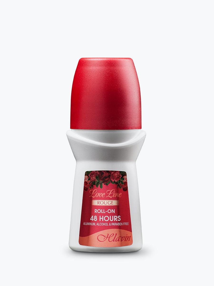 דאודורנט רול-און Love Line Rouge - ריח נשי ומפנק - Helavin | חלאבין (60 מ"ל).