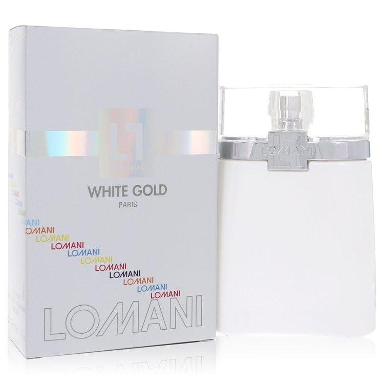 בושם לגבר לומני וויט גולד אדט Lomani White Gold Eau de Toilette Spray בניחוח ארז אצילי, לימון, הל, ענבר ומושק לבן דומיננטי