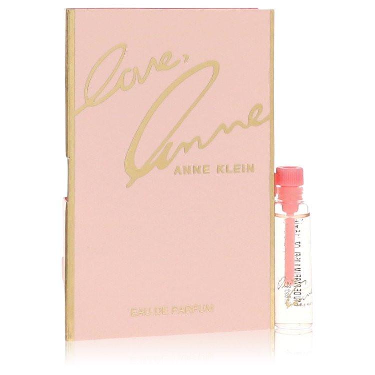 דוגמית בושם (Vial) של Love, Anne מבית אן קליין, המציגה את הניחוח האלגנטי והנשי באריזה קטנה ופרקטית להתנסות אישית