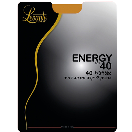 גרביון Levante Energy אנרג'י 40 דנייר יוקרתי לנשים בגימור מט אלגנטי תוצרת איטליה
