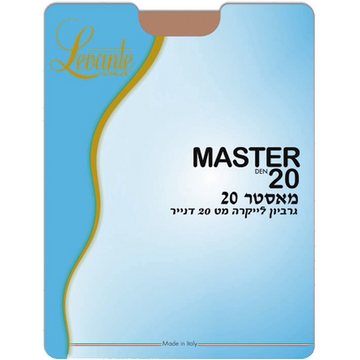 גרביון Levante Master 20 דנייר שקוף למחצה בגימור מט יוקרתי תוצרת איטליה רך ועמיד