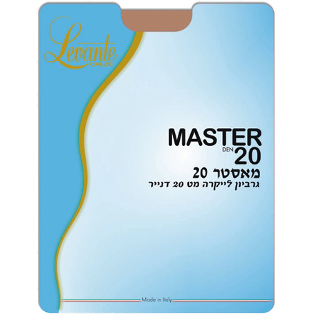 גרביון Levante Master 20 דנייר שקוף למחצה בגימור מט יוקרתי תוצרת איטליה רך ועמיד