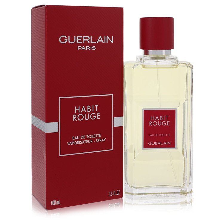 Habit Rouge Cologne / Eau De Toilette ספריי מאת Guerlain | משלוח חינם לבית ♕ | קומסטיקס ייבוא מקביל
