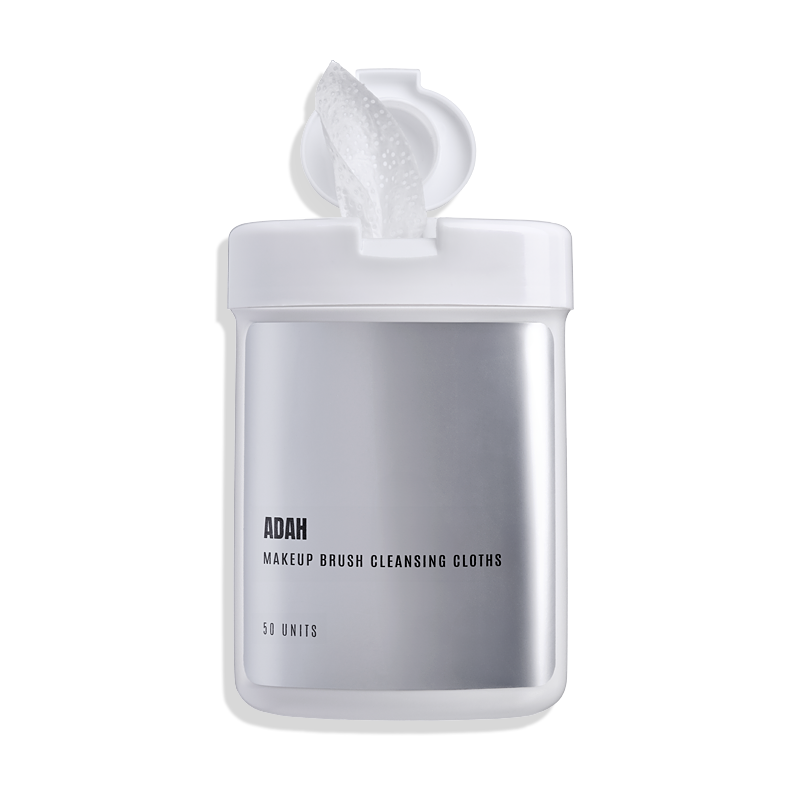 BRUSH CLEANING WIPES - 50 מטליות לניקוי יסודי של מברשות איפור (ללא אלכוהול) | עדה לזורגן