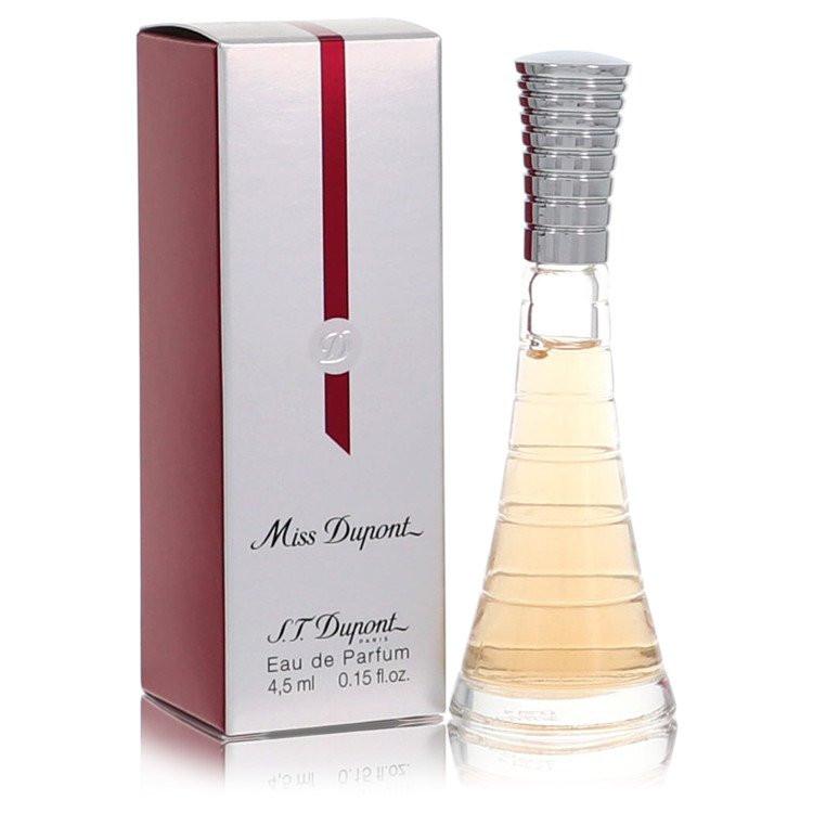 בושם S.T. Dupont Miss Dupont בגרסת מיני או דה פארפם - בקבוק קטן ויוקרתי המקרין נשיות זוהרת של ורדים, אפרסק וענבר חם.