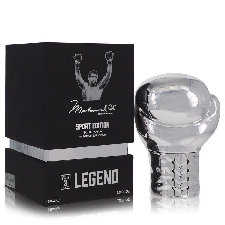 Muhammad Ali Legend Round 3 Eau De Parfum Spray (מהדורת ספורט) מאת מוחמד עלי | משלוח חינם לבית ♕ | קומסטיקס ייבוא מקביל