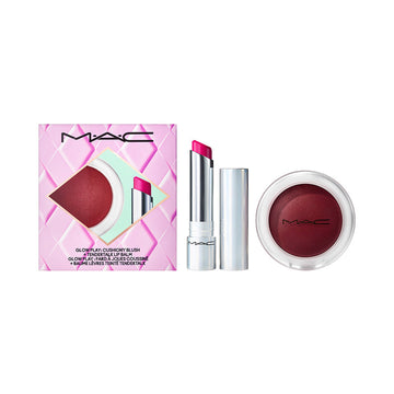 מארז M·A·C No Work All Glow Play Kit בגוון סגול שזיף למראה לחיים ושפתיים זוהר וטרנדי