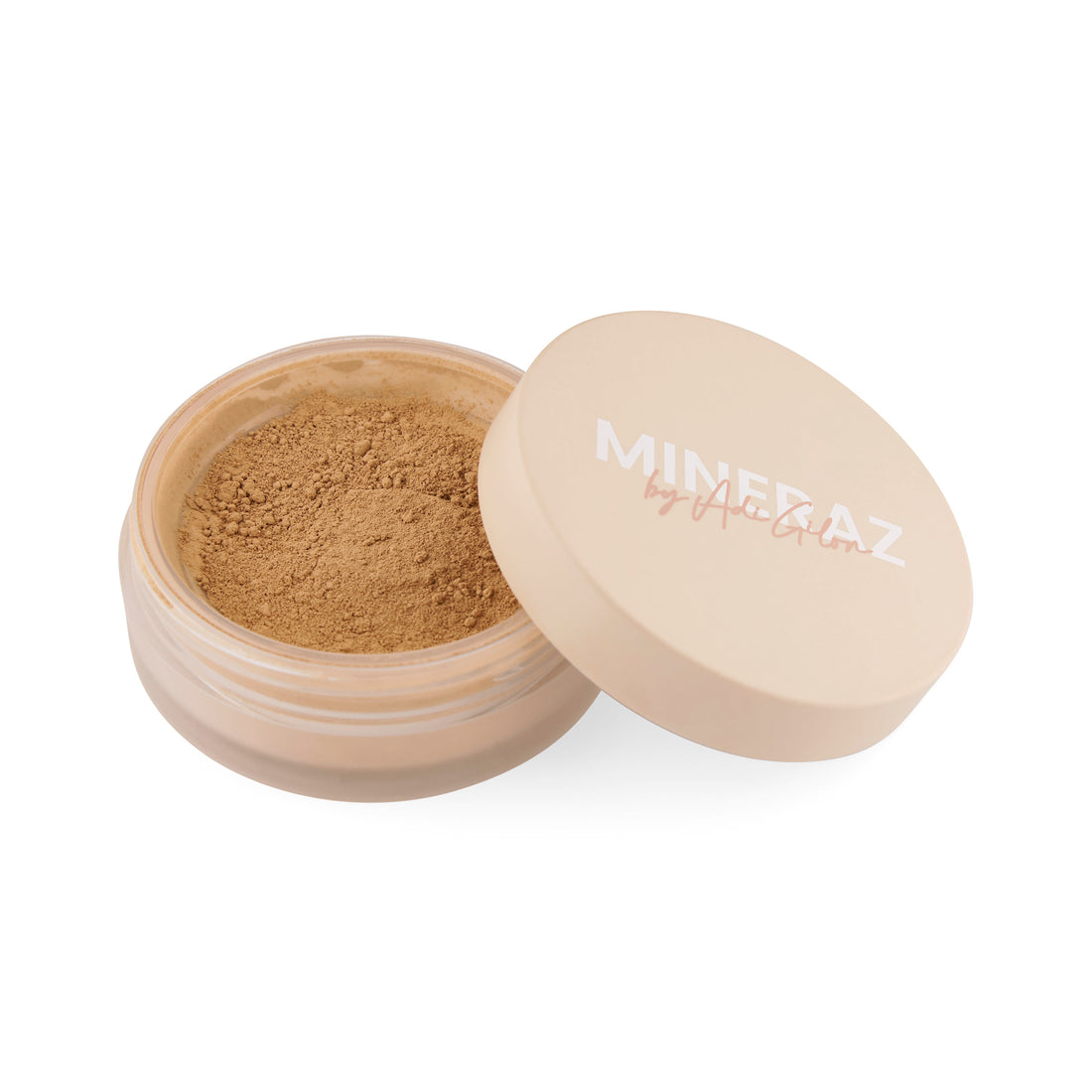 מייקאפ מינרלי בגוון בינוני צהבהב זהוב 4 ב-1 של מינרז MINERAZ כיסוי טבעי והגנה מהשמש 30 מ"ל