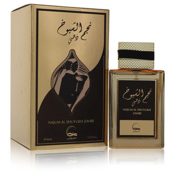 בושם יוניסקס נג'ום אל שויוך זהבי אדפ Najum Al Shuyukh Zahbi by Khususi Eau de Parfum Spray בניחוח אוד אצילי, זעפרן, ורד וענבר זהוב דומיננטי