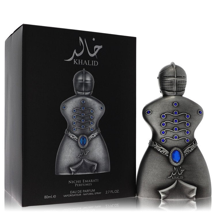 Niche Emarati Khalid Eau De Parfum Spray (יוניסקס) מאת Lattafa | משלוח חינם לבית ♕ | קומסטיקס ייבוא מקביל