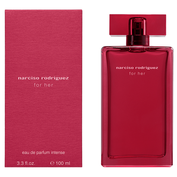 בושם נרסיסו רודריגז פור הר אינטנס או דה פרפיום 100 מ"ל Narciso Rodriguez For Her Intense EDP בקבוק בורדו יוקרתי