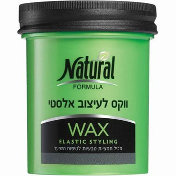 נטורל פורמולה ווקס לעיצוב אלסטי באחיזה חזקה במיוחד 100 מ"ל Natural Formula Elastic Styling Wax Extra Strong