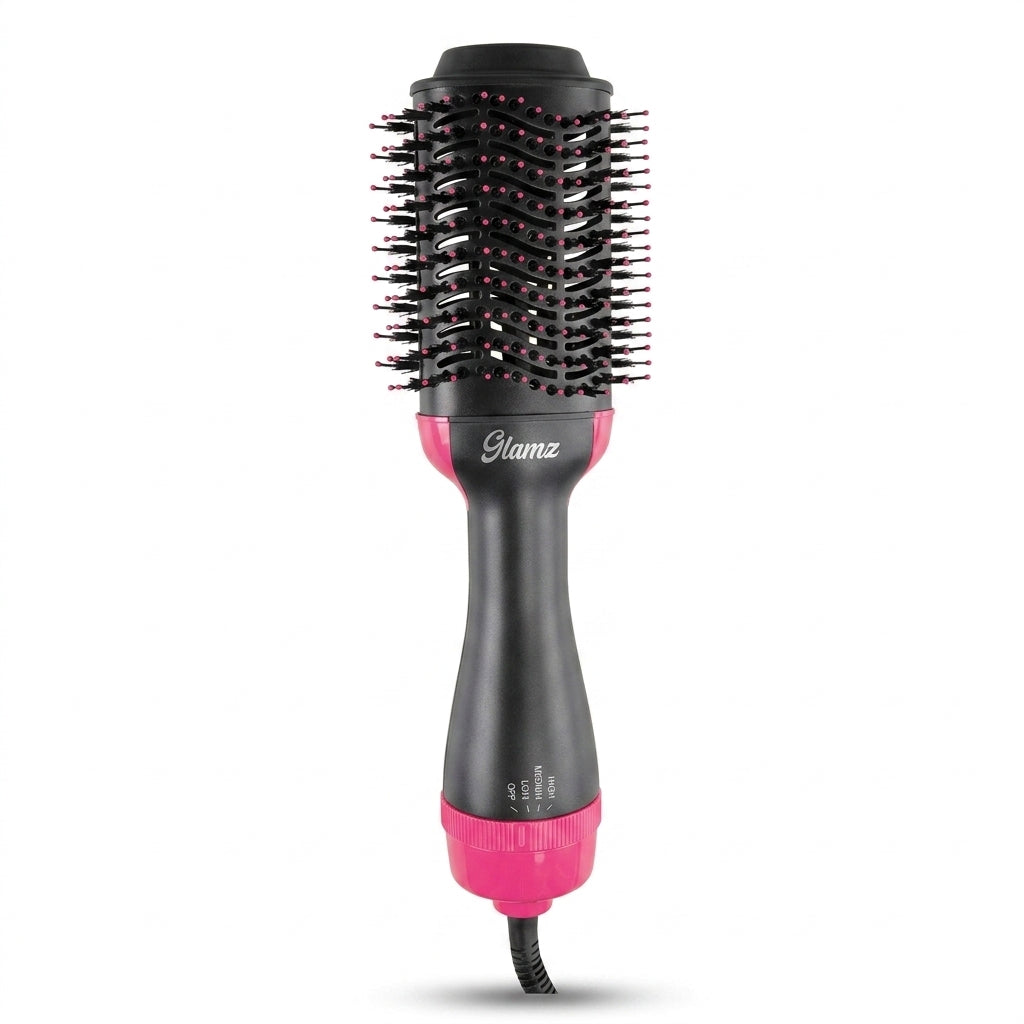 GlamZ | גלמס One Step - מברשת פן חשמלית מהפכנית 3 ב-1 לייבוש, החלקה ועיצוב השיער ב-10 דקות דגם SM-5250