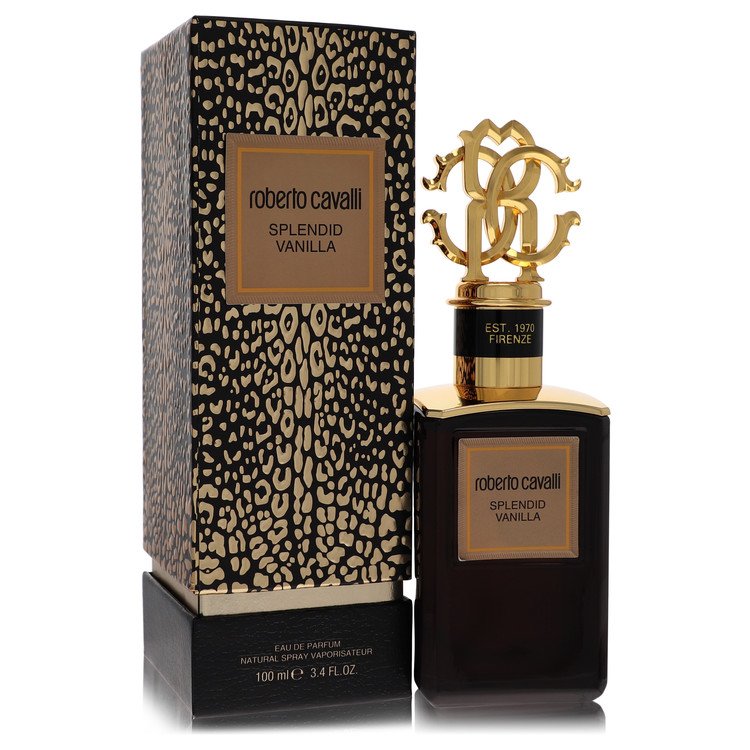 Roberto Cavalli Splendid Vanilla Eau De Parfum Spray (יוניסקס) מאת רוברטו קוואלי | משלוח חינם לבית ♕ | קומסטיקס ייבוא מקביל
