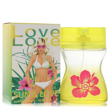 בושם יוקרתי ואצילי לאישה Sun Love מבית Cofinluxe בבקבוק מעוצב וניחוח פרחוני-פירותי זוהר ומרענן לימי הקיץ