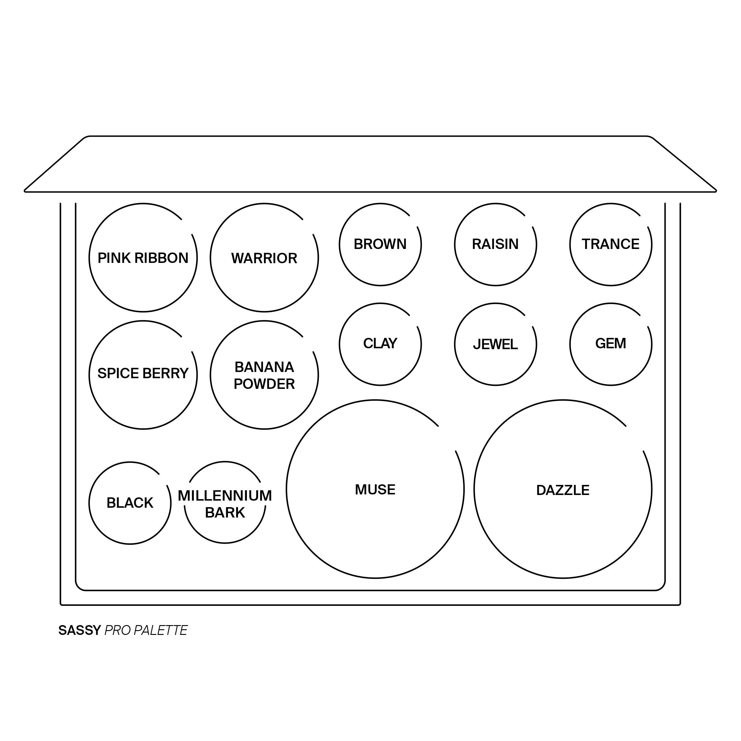 פלטת פרו - Sassy  Pro Palette - Sassy עופרה^OFRA | קוסמטיקס