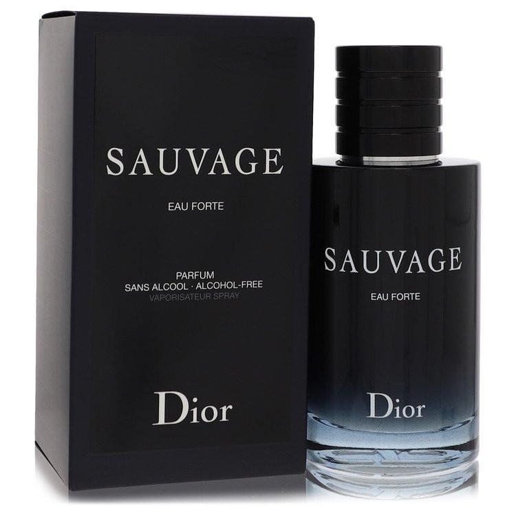 בושם יוקרתי ואצילי לגבר Dior Sauvage Eau Forte Parfum בבקבוק כחול מדורג - פורמולה מהפכנית ללא אלכוהול