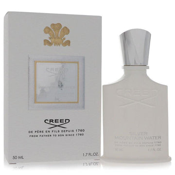בושם יוקרתי ואצילי יוניסקס Creed Silver Mountain Water Eau de Parfum בבקבוק הלבן האיקוני וניחוח ארומטי-ירוק רענן המשלב תה ירוק ודומדמניות