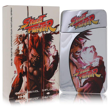 בושם יוקרתי לגבר Street Fighter מבית Capcom בבקבוק המעוצב בהשראת עולם הלחימה בסטייל אצילי