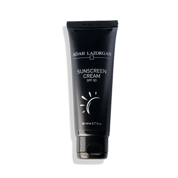 קרם לחות עדין וריחני של עדה לזורגן עם הגנה SPF 50, מועשר באומגה 3 ו-6 להזנה והגנה מקסימלית על עור הפנים