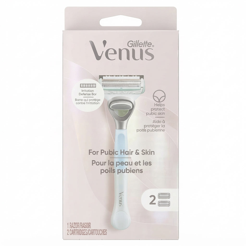 Gillette Venus | ג'ילט ונוס - סכין גילוח להגנה על אזור המפשעה והעור (ידית + סכין)