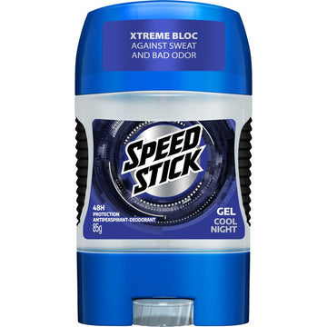 דאודורנט ג'ל לגבר ספיד סטיק 24/7 קול נייט Speed Stick Cool Night Gel הגנה עוצמתית נגד זיעה 85 גרם