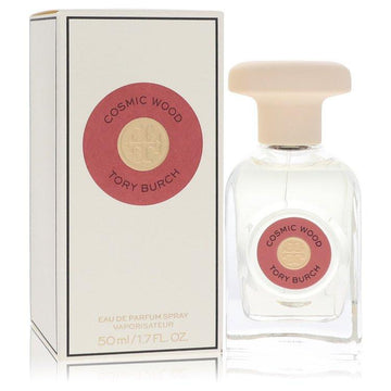 בושם Tory Burch Cosmic Wood לאישה - אדל פרפיום יוקרתי המשלב הל, יסמין ווטיבר מעושן בבקבוק פיסולי עם פקק זהוב מסדרת Essence of Dreams.