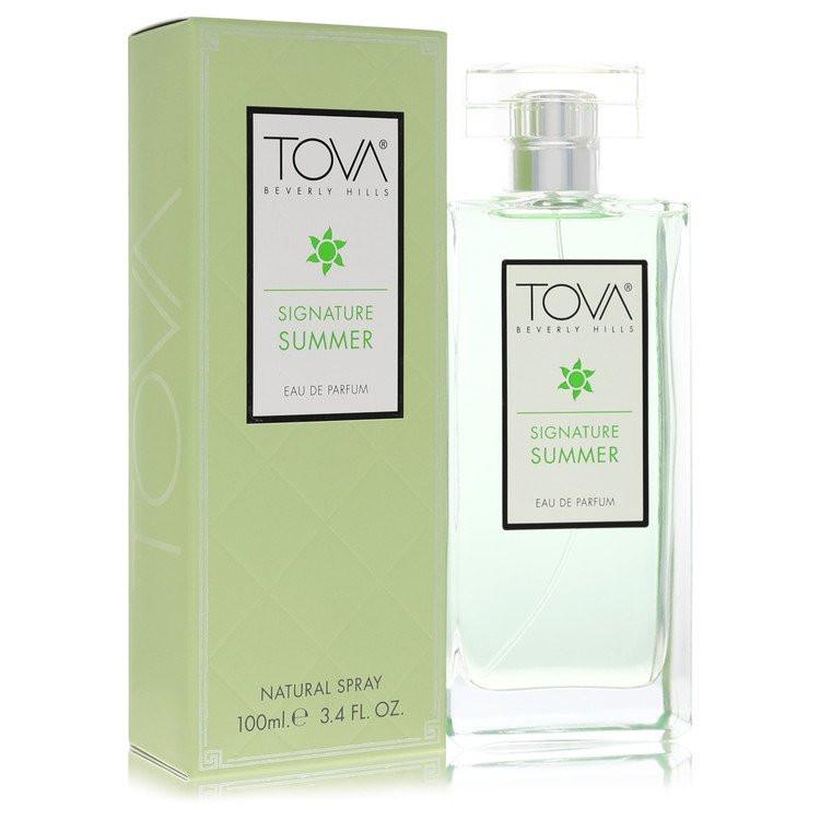 בושם Tova Signature Summer לאישה מבית טובה בוורלי הילס - אדל פרפיום יוקרתי ורענן המשלב ברגמוט קלברי, לבנדר פרובנס ומושק לבן בבקבוק זכוכית קלאסי.