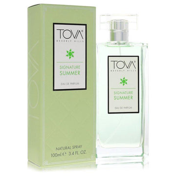 בושם Tova Signature Summer לאישה מבית טובה בוורלי הילס - אדל פרפיום יוקרתי ורענן המשלב ברגמוט קלברי, לבנדר פרובנס ומושק לבן בבקבוק זכוכית קלאסי.
