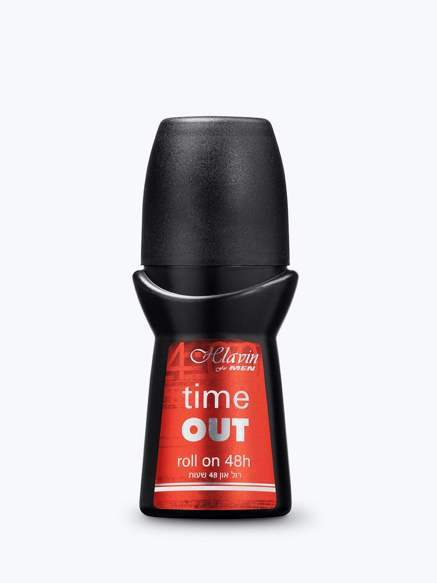דאודורנט רול-און TIME OUT - הגנה ממושכת מפני ריחות - Helavin | חלאבין (60 מ"ל).