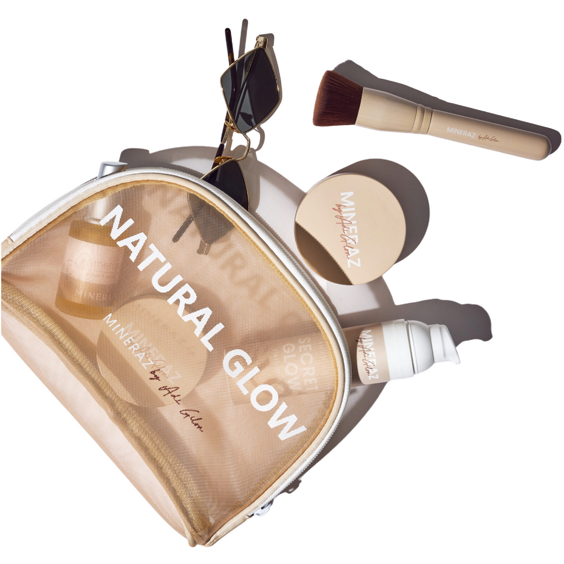 תיק איפור מעוצב ואיכותי של מינרז MINERAZ לארגון ונשיאת מוצרי קוסמטיקה