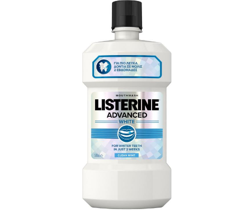 ליסטרין שטיפת פה מתקדמת לבן | 500 מ"ל