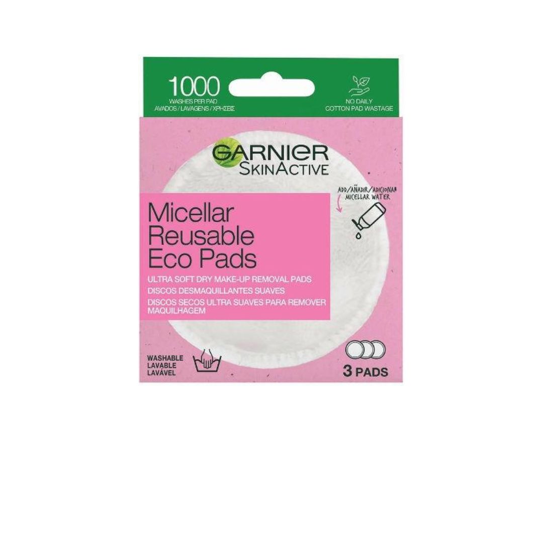 אקו פדס מיסלריים - פדים רב פעמיים להסרת איפור, 3 יח'