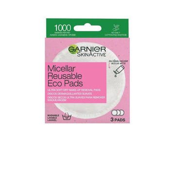 אקו פדס מיסלריים - פדים רב פעמיים להסרת איפור, 3 יח'