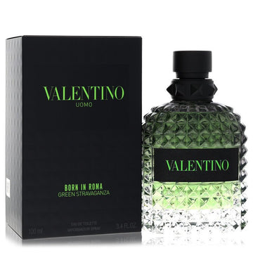 Valentino Uomo Born In Roma Green Stravaganza Eau De Toilette Spray By Valentino | משלוח חינם לבית ♕ | קומסטיקס ייבוא מקביל