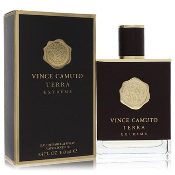 בושם Vince Camuto Terra Extreme לגבר - אדל פרפיום יוקרתי המשלב רום, וניל ועור בבקבוק עטוף עור חום המקרין עוצמה אדמתית, כריזמה וביטחון עצמי אבסולוטי.