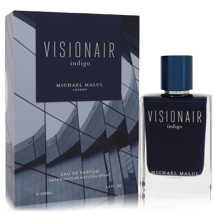 Visionair Indigo Eau De Parfum ספריי מאת מיכאל מלול | משלוח חינם לבית ♕ | קומסטיקס ייבוא מקביל